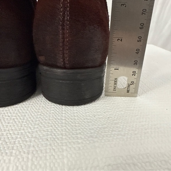 Miz Mooz Leather Ankle Boots Triple Strap Merlot Red - Picture 5 of 12